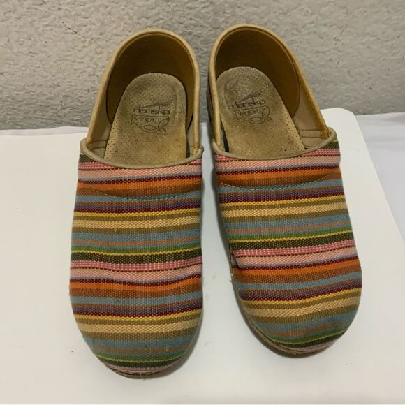 Dansko shoe multi color stripes size 39 - Picture 2 of 8